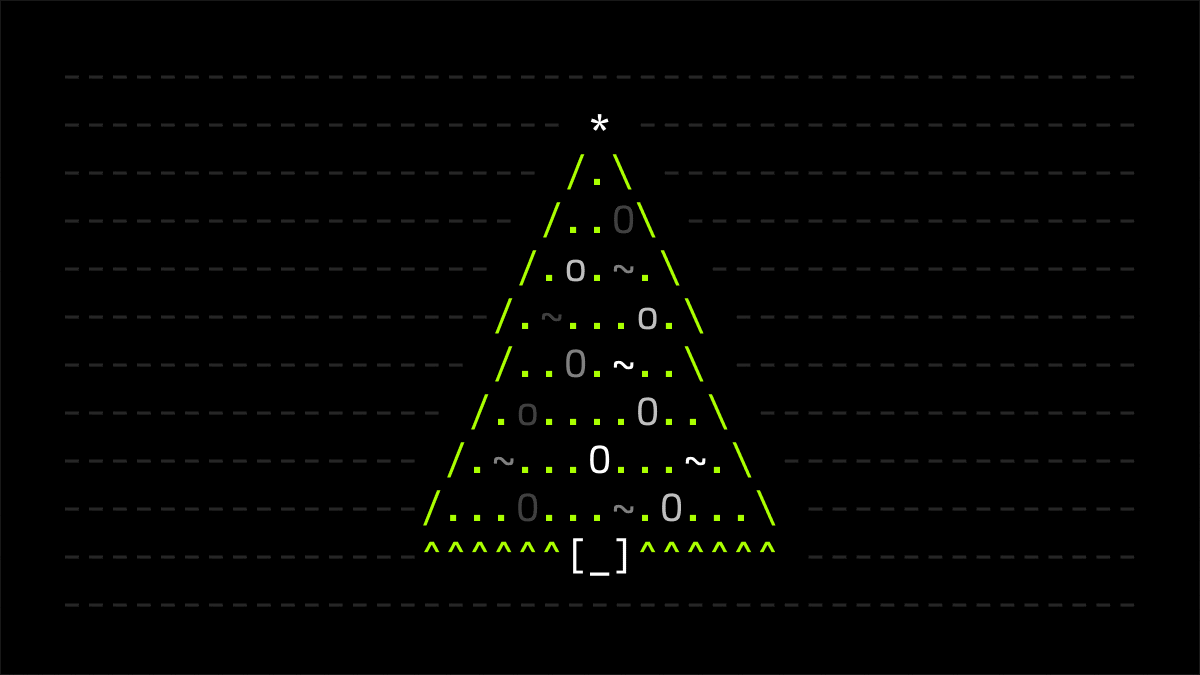 ASCII Christmas Tree GIF
